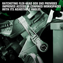 Load image into Gallery viewer, Flex-Head X-Frame® 6-Point Metric Chrome Ratcheting Combination Wrench, 19mm