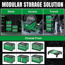 Load image into Gallery viewer, Modular Stackable Storage Tool Box, 2-Door Steel Box
