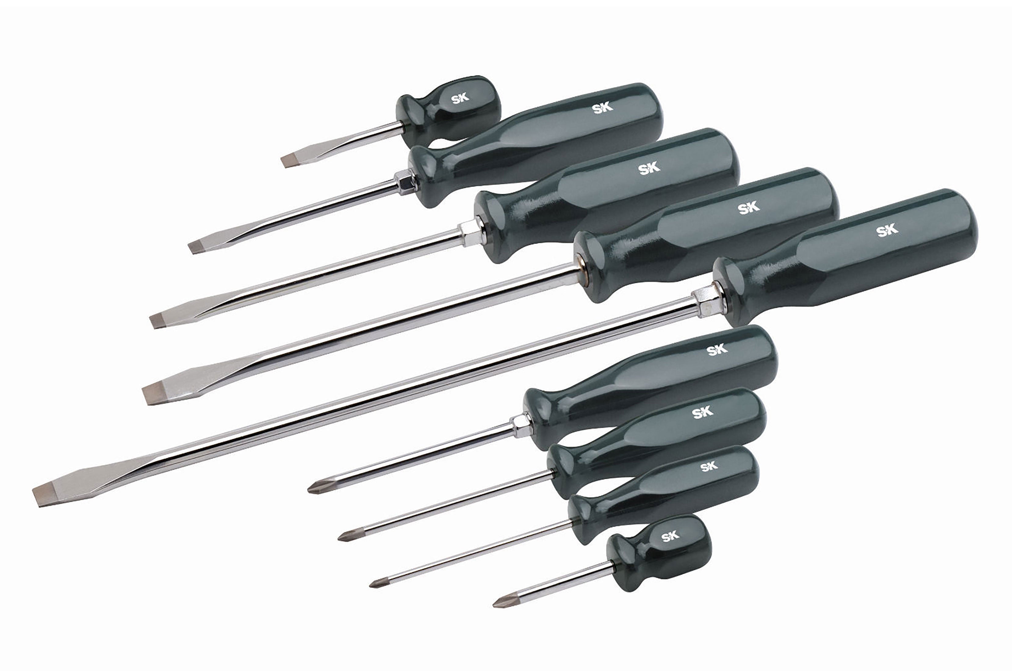 9 Piece SureGrip Combination Screwdriver Set – SK Tools USA, LLC