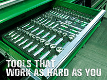 Load image into Gallery viewer, 1/4" & 3/8" Drive, 105 Piece, 6 Point, Shallow & Deep, SAE & Metric Chrome Socket Set
