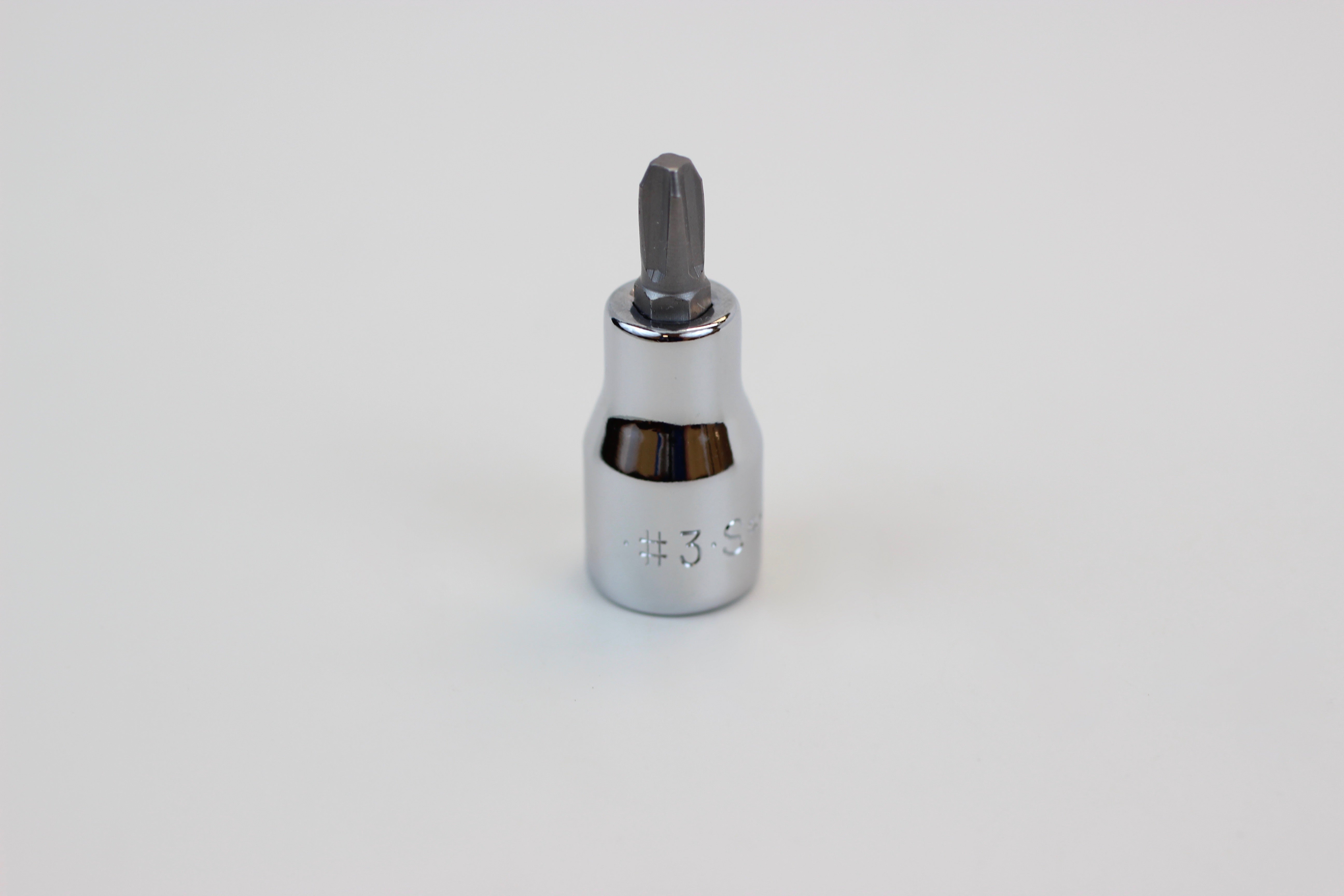 3 3/8" Drive Phillips Screwdriver Chrome Bit Socket SK Tools USA, LLC