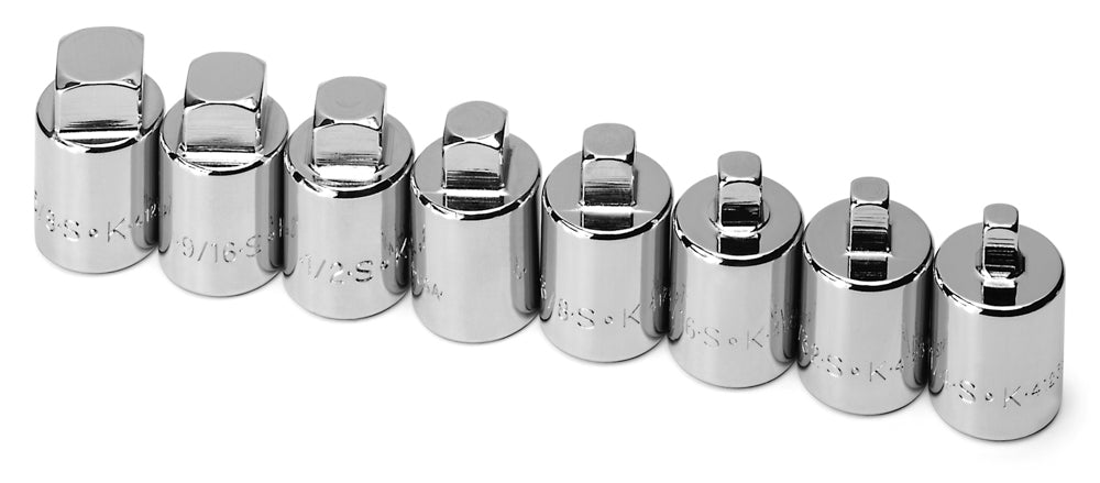 SK Tools 8-Piece Male Pipe Plug Socket Set - 1/2" Drive Standard Chrome Sockets USA Made