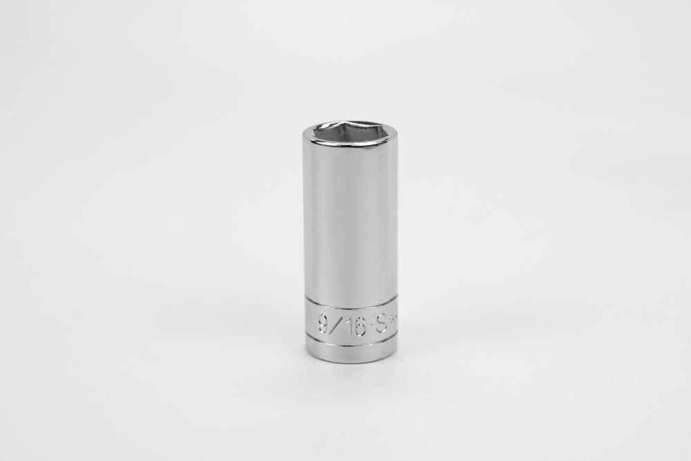 1/2" Drive, 11 Piece, 6 Point, SAE, Standard Chrome Socket Set - SK Tools USA, LLC