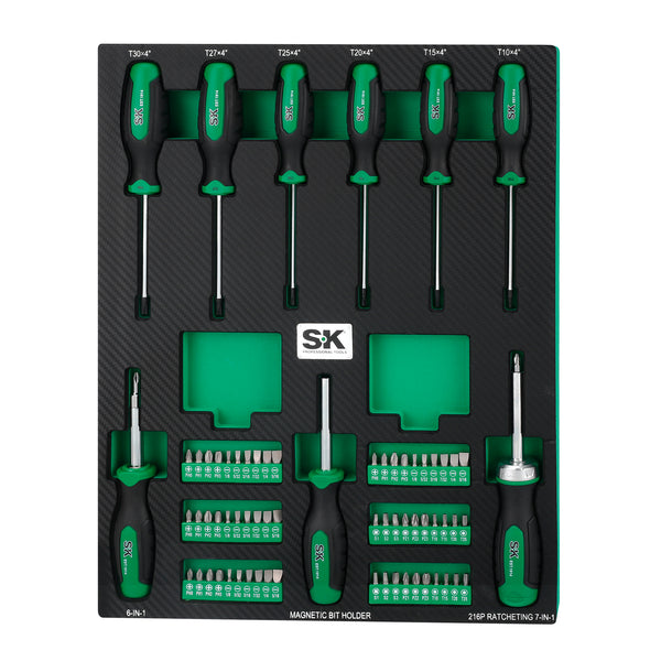 69 Piece Dual-Material Screwdriver Set with Magnetic Bit Holder