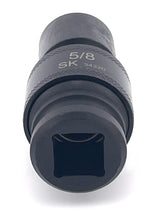 Load image into Gallery viewer, 5/8&quot; 1/2&quot; Drive 6 Point Swivel Fractional Impact Socket
