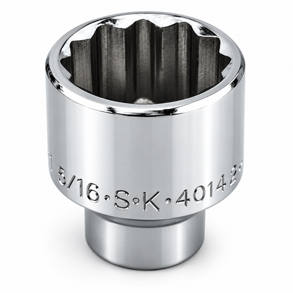 1-5/16" 1/2" Drive 12 Point Fractional Standard Chrome Socket