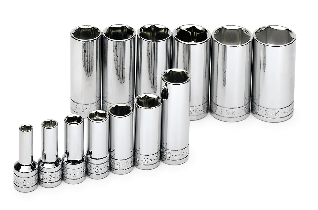 Snap-on SFSM13 3/8" Drive 13mm Deep Chrome Socket - 6 Point - Made In USA