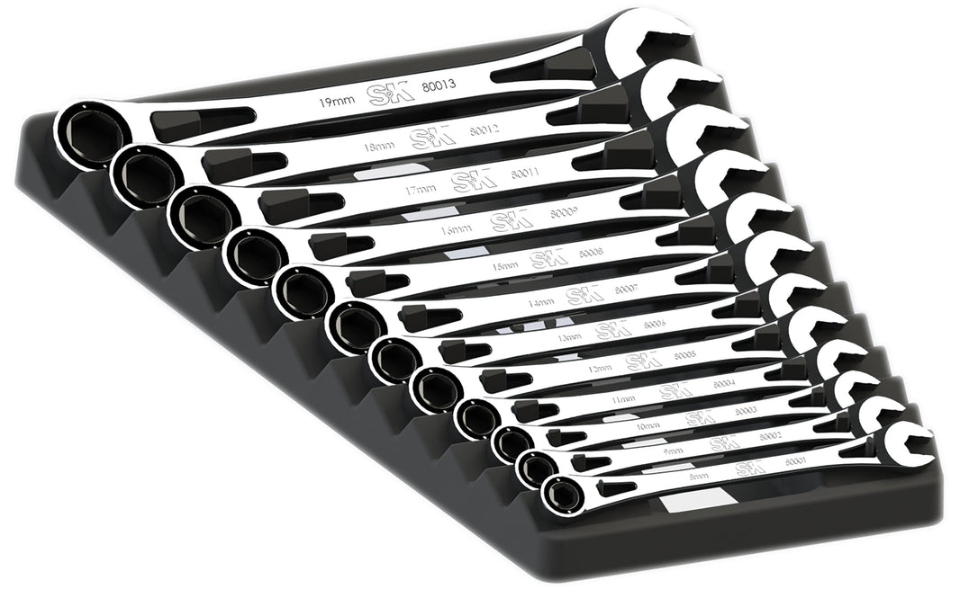 SK80019 - X-Frame® 6pt Metric Combination Wrench Set 12 pcs