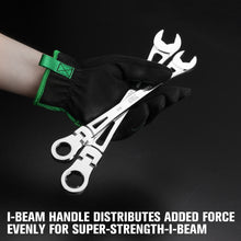 Load image into Gallery viewer, Flex-Head X-Frame® 6-Point Metric Chrome Ratcheting Combination Wrench, 13mm
