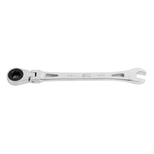 Load image into Gallery viewer, Flex-Head X-Frame® 6-Point SAE Chrome Ratcheting Combination Wrench, 7/16"
