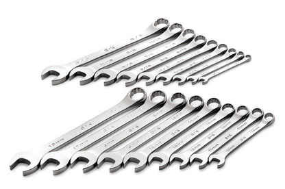 SK87018 - 18 Piece 12 Pt SAE/Metric Regular Combination Chrome Wrench Set