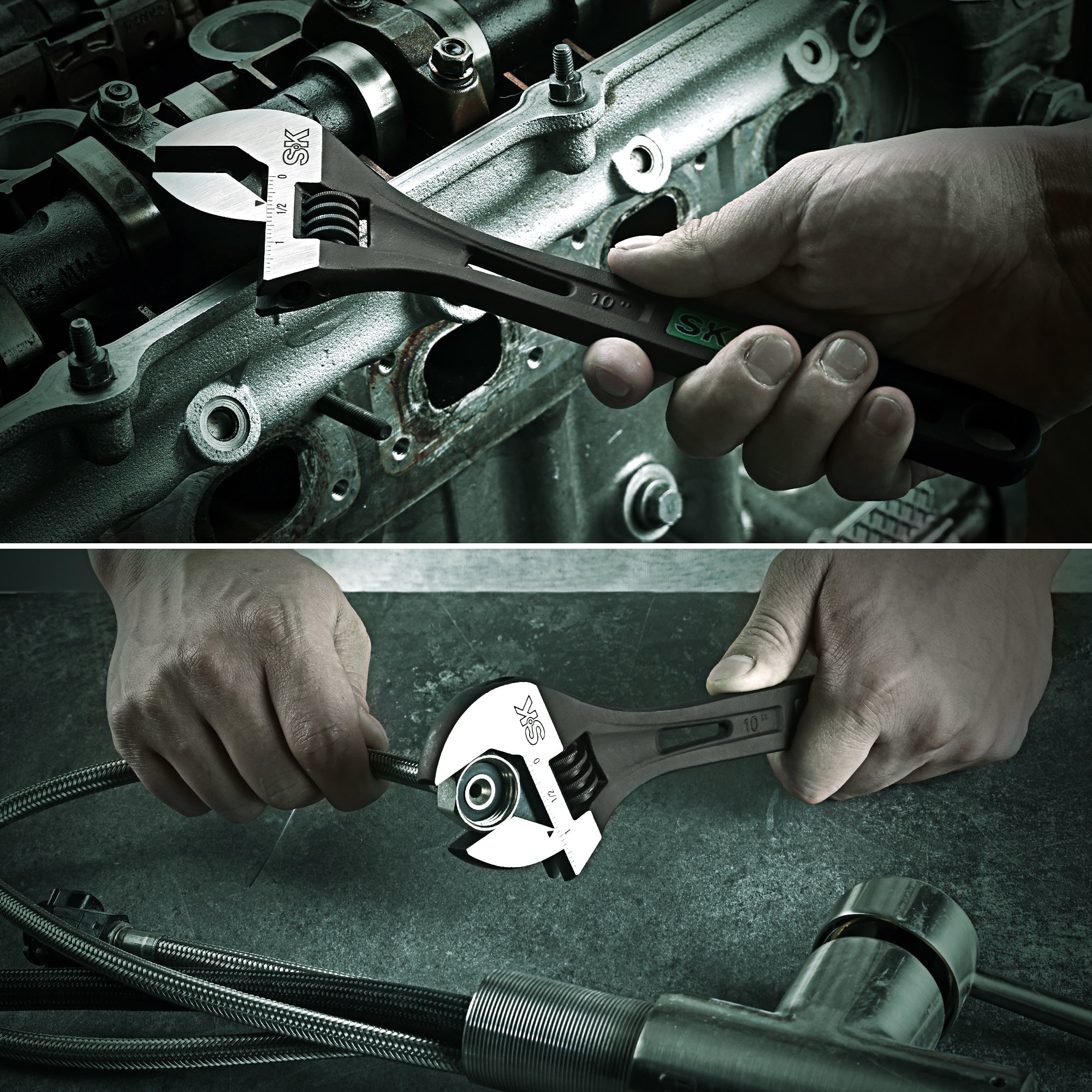 SK01213 - 10" Efficient Adjustable Wrench View 7