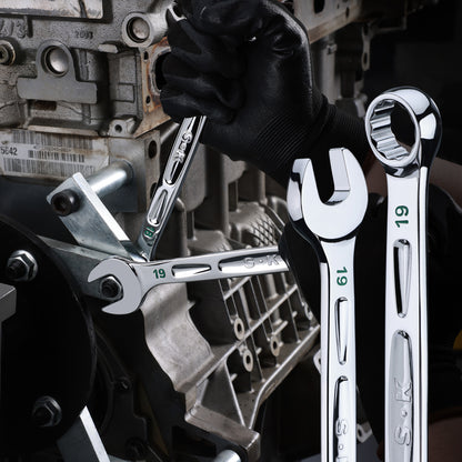 SK01368 - 16 Piece, 12 Point, SAE & Metric Chrome Combination Wrench Set View 8
