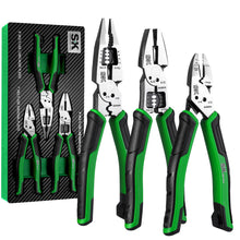 Load image into Gallery viewer, 3 Piece Dual-Material Handle Multi-Use Pliers Set
