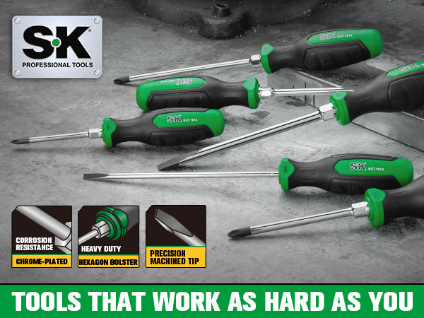 6 Piece Dual-Material Magnetic Combination Screwdriver Set – SK