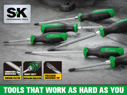 SK02046 - 6 Piece Dual-Material Magnetic Combination Screwdriver Set View 6