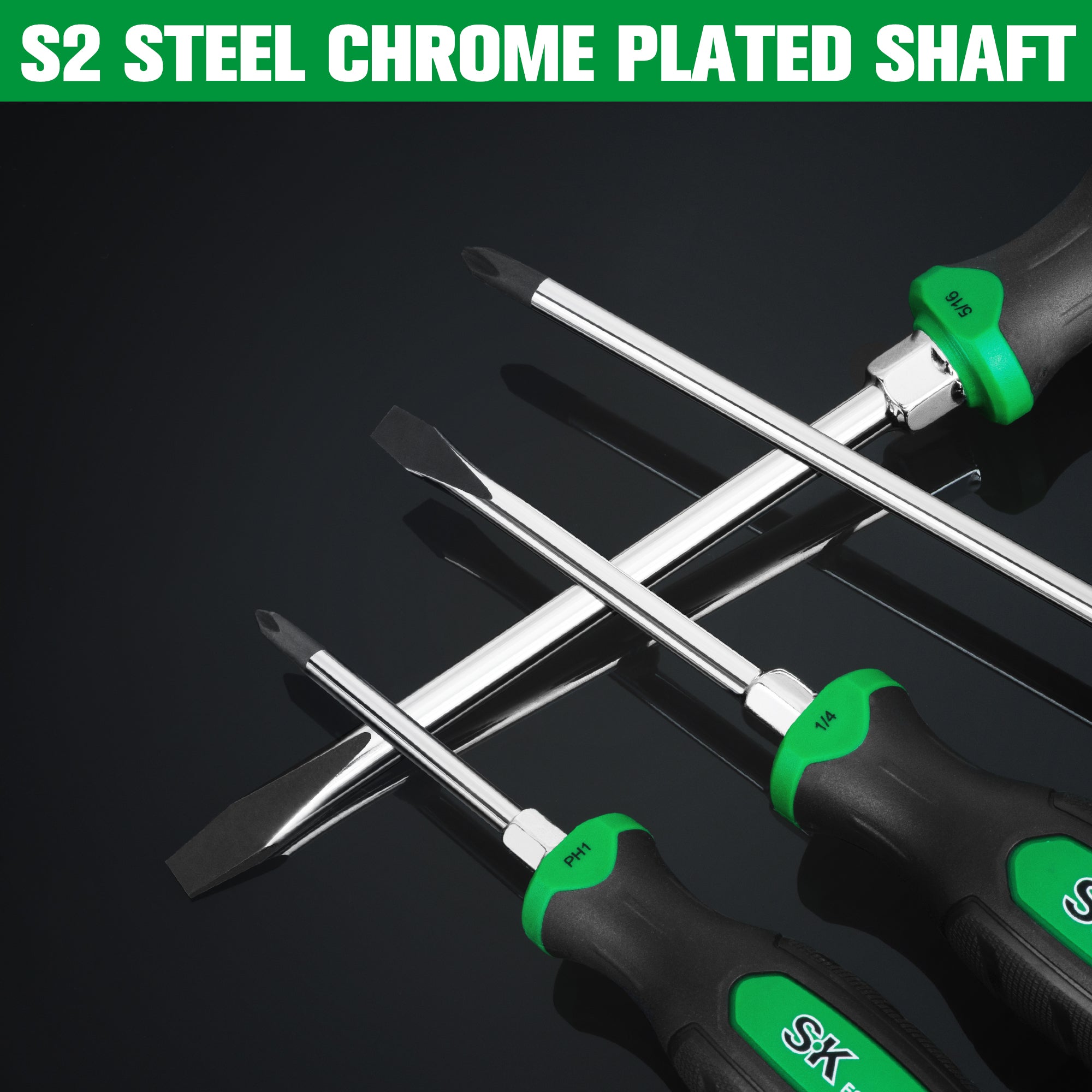 6 Piece Dual-Material Magnetic Combination Screwdriver Set – SK