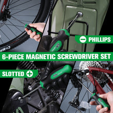 Load image into Gallery viewer, 6 Piece Dual-Material Magnetic Combination Screwdriver Set
