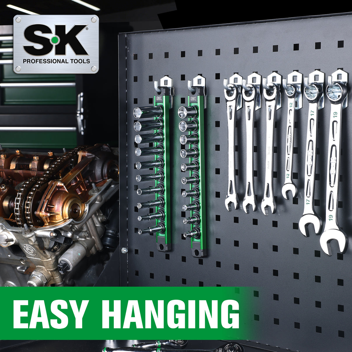SK01504 - 1/4" Drive, 11 Piece, 6 Point, SAE, Standard Chrome Socket Set View 5