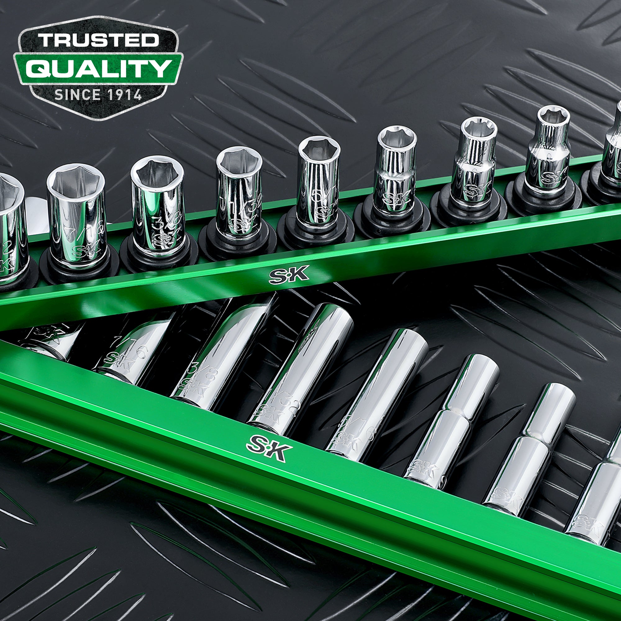 SK01344 - 1/4" Drive, 11 Piece, 6 Point, Deep, SAE Chrome Socket Set View 7