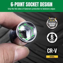 Load image into Gallery viewer, 3/8&quot; Drive, 12 Piece, 6 Point, Standard, Metric Chrome Socket Set
