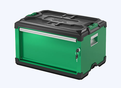 Modular Stackable Storage Tool Box, 1-Drawer Steel Box – SK 