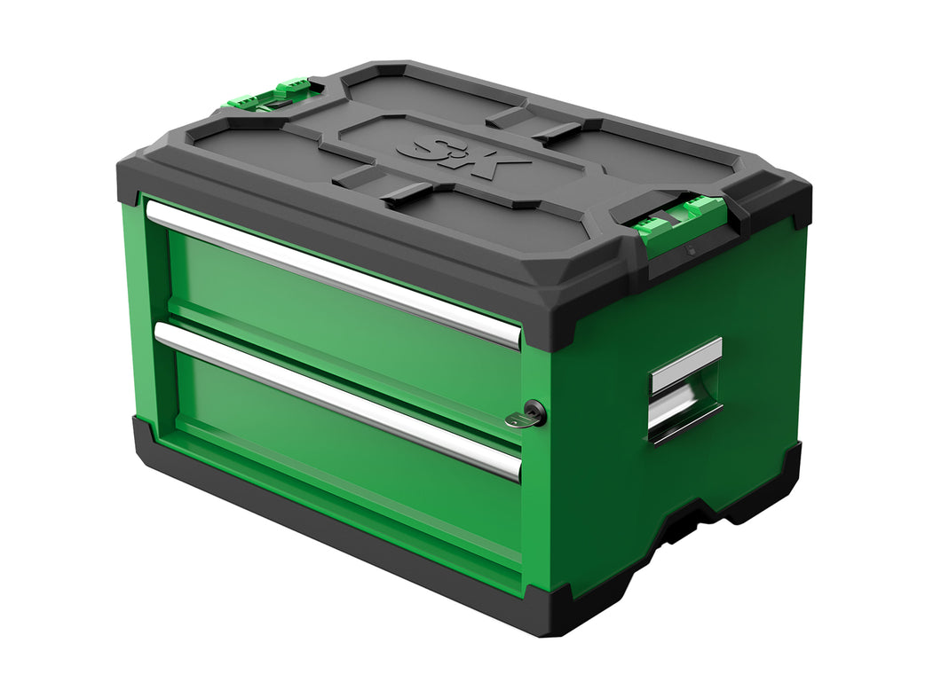 Modular Stackable Storage Tool Box, 2-Drawer Steel Box