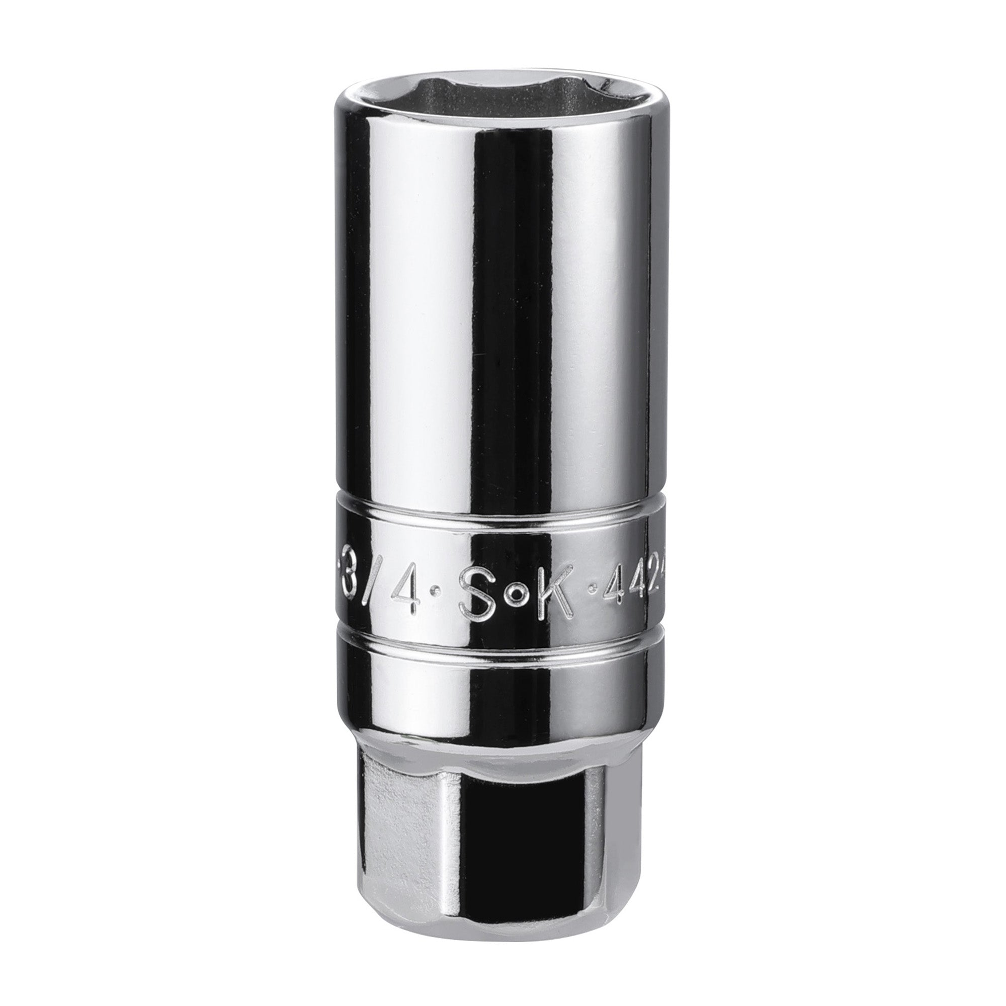 3/4" 3/8" Drive Fractional Spark Plug Chrome Socket