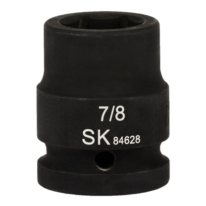 SK84628 - 3/4" Drive, 6 Point, Shallow, SAE Impact Socket, 7/8"
