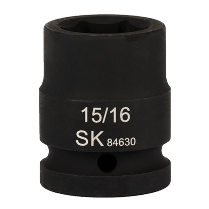 SK84630 - 3/4" Drive, 6 Point, Shallow, SAE Impact Socket, 15/16"
