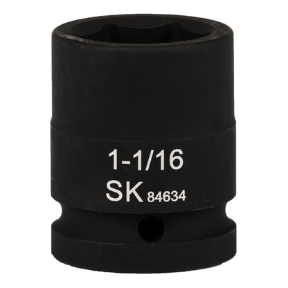 SK84634 - 3/4" Drive, 6 Point, Shallow, SAE Impact Socket, 1-1/16"