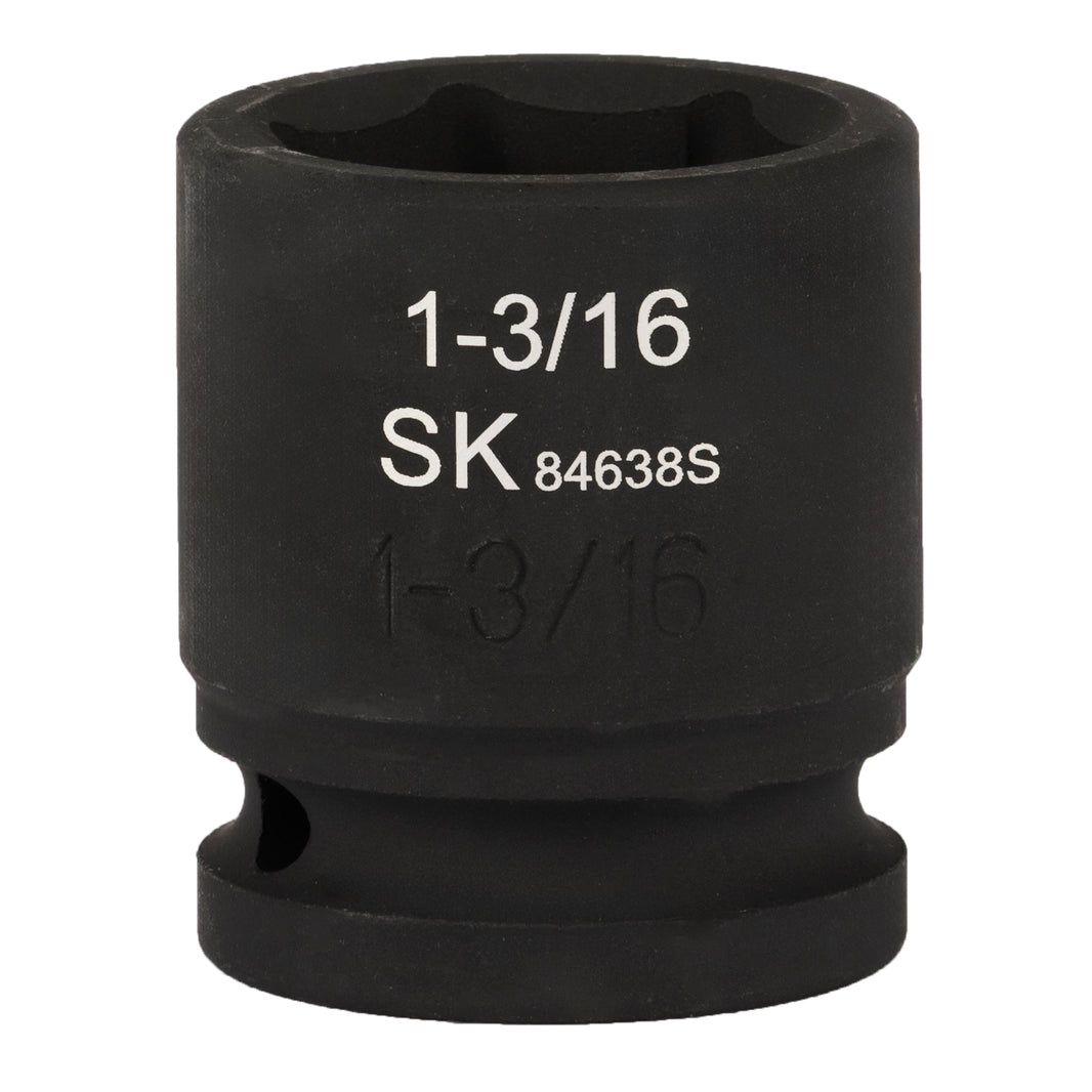 SK84638S - 3/4" Drive, 6 Point, Shallow, SAE Impact Socket, 1-3/16"