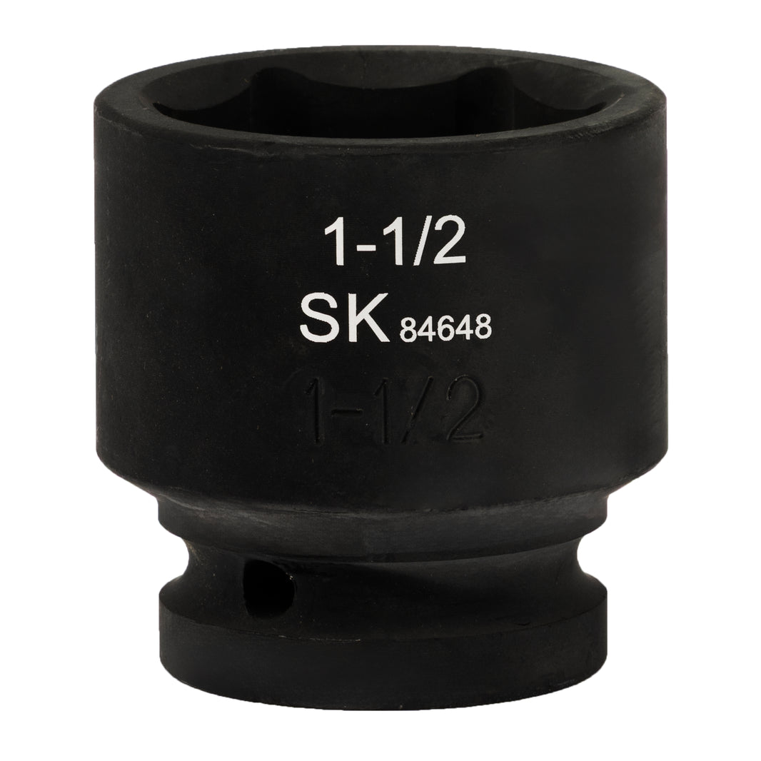 SK84648 - 3/4" Drive, 6 Point, Shallow, SAE Impact Socket, 1-1/2"