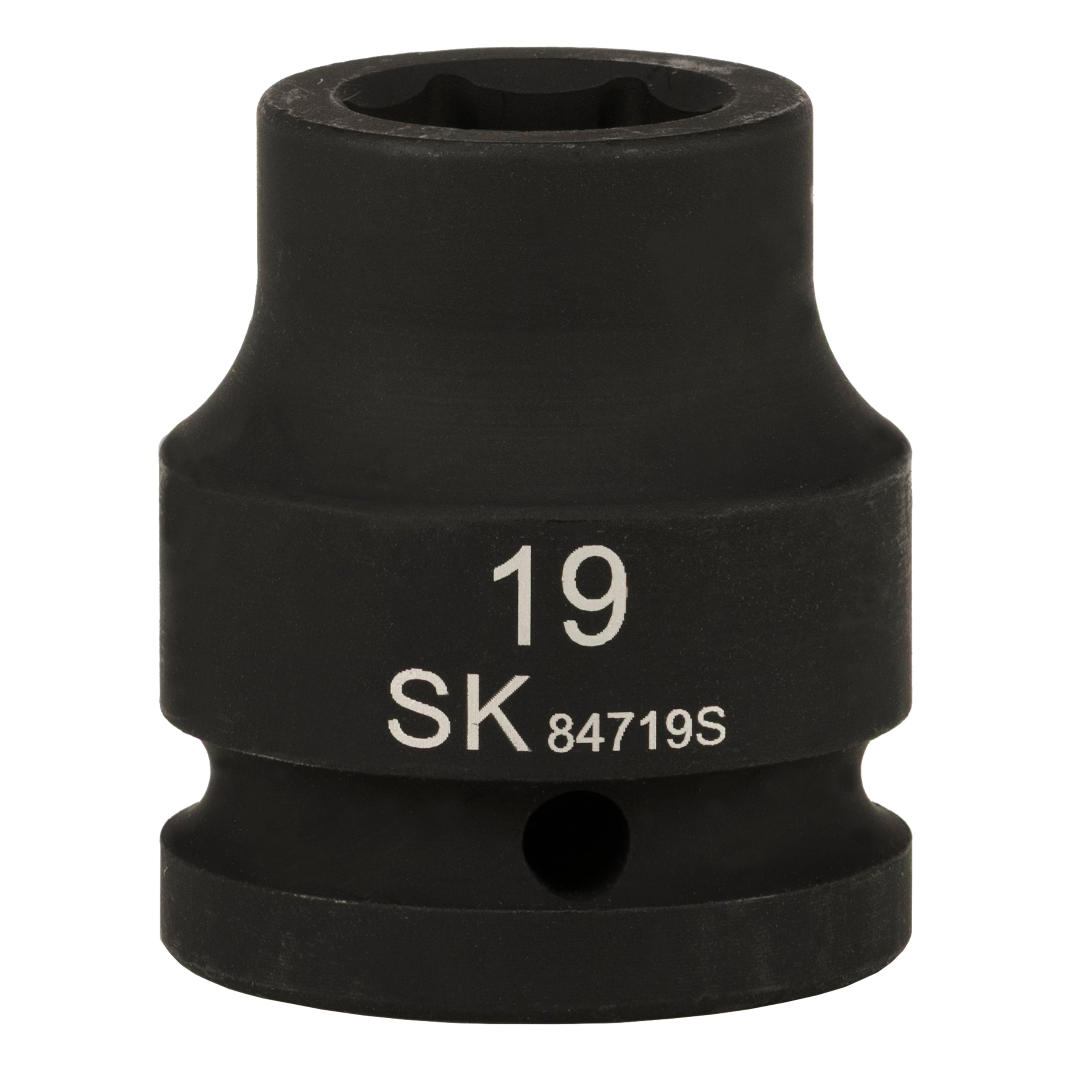 SK84719S - 3/4" Drive, 6 Point, Shallow, Metric Impact Socket, 19mm