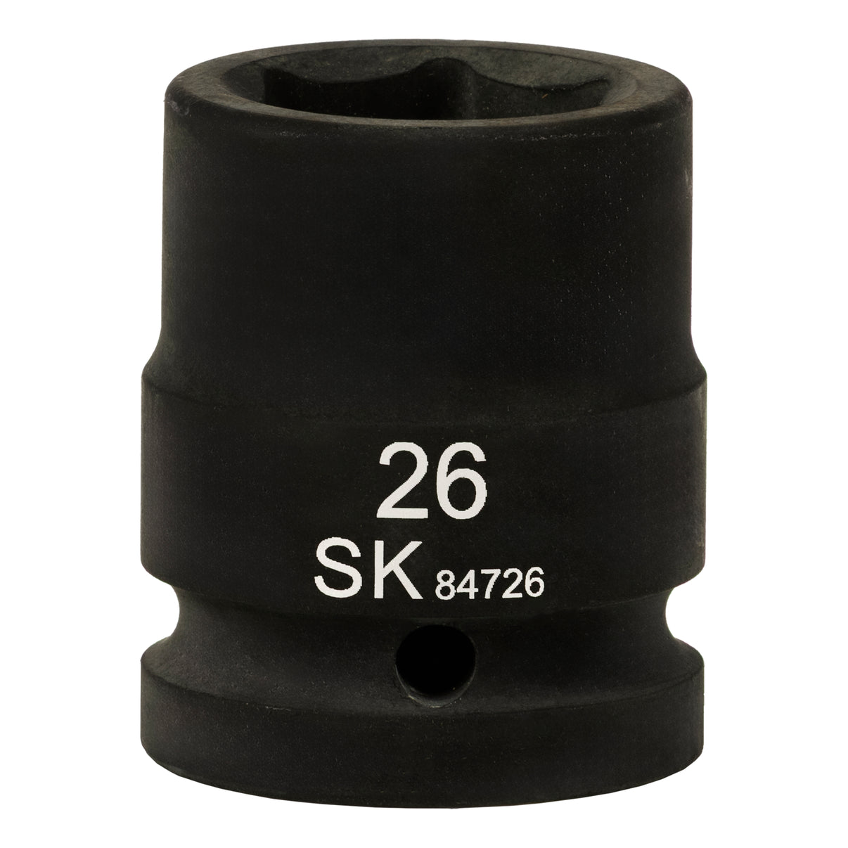 SK84726 - 3/4" Drive, 6 Point, Shallow, Metric Impact Socket, 26mm