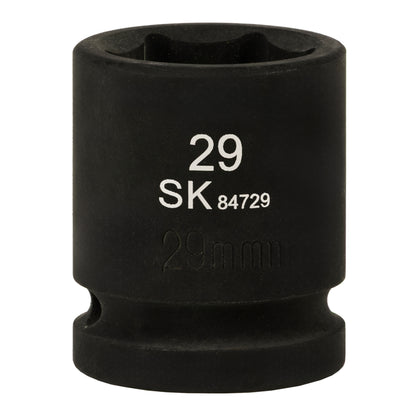 SK84729 - 3/4" Drive, 6 Point, Shallow, Metric Impact Socket, 29mm
