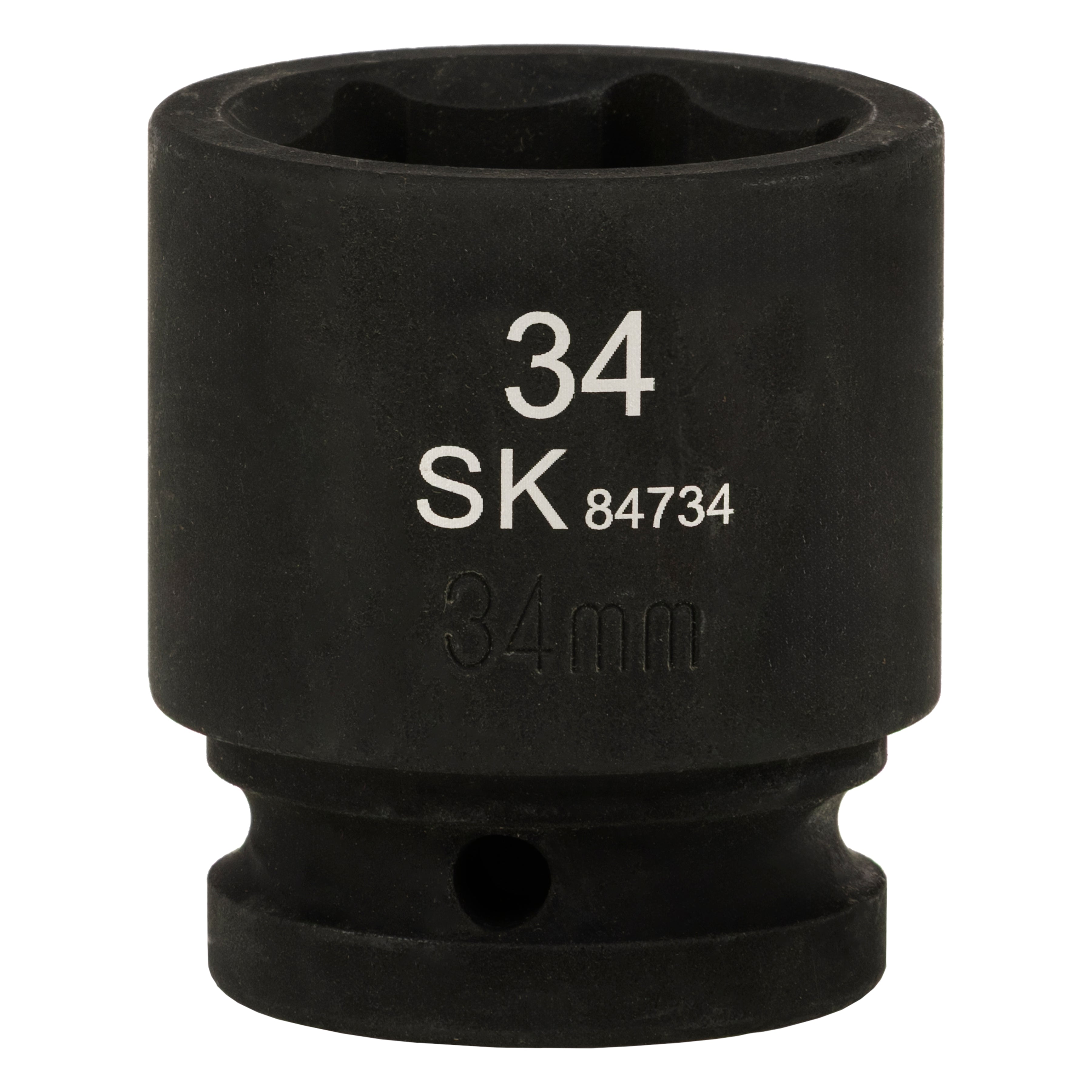 SK84734 - 3/4" Drive, 6 Point, Shallow, Metric Impact Socket, 34mm