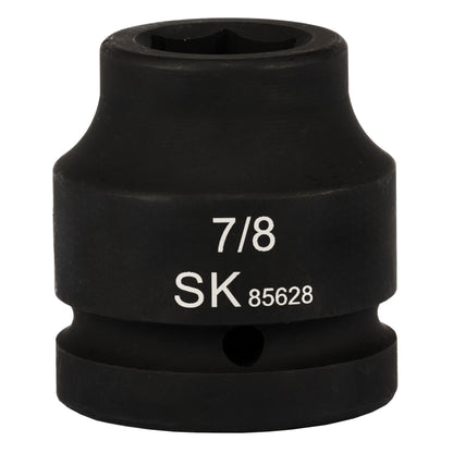 SK85628 - 1" Drive, 6 Point, Shallow SAE Impact Socket, 7/8"