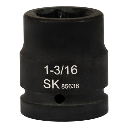 SK85638 - 1" Drive, 6 Point, Shallow SAE Impact Socket, 1-3/16"