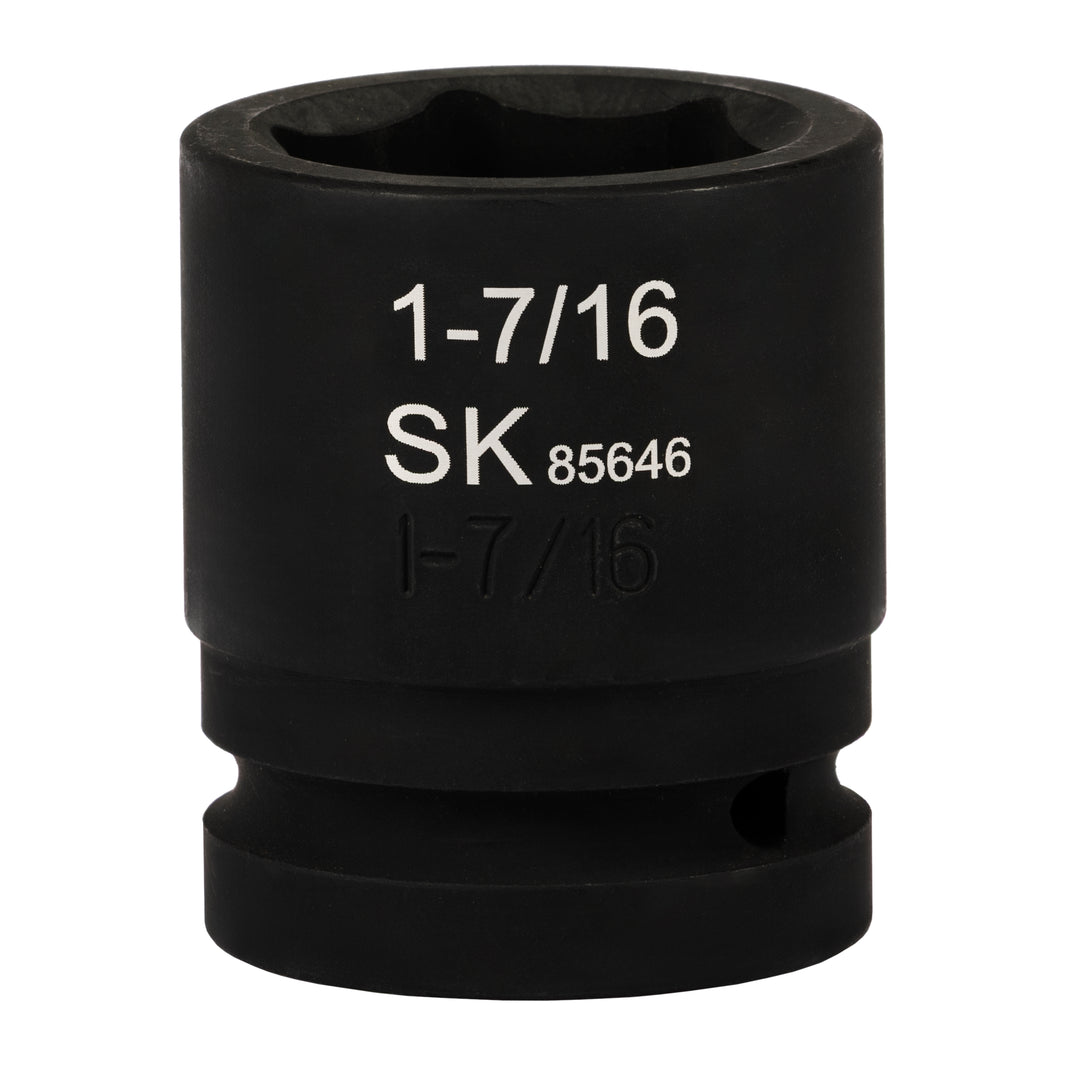 SK85646 - 1" Drive, 6 Point, Shallow SAE Impact Socket, 1-7/16"