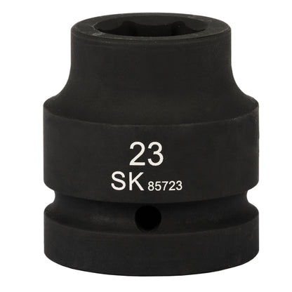 SK85723 - 1" Drive, 6 Point, Shallow Metric Impact Socket, 23mm