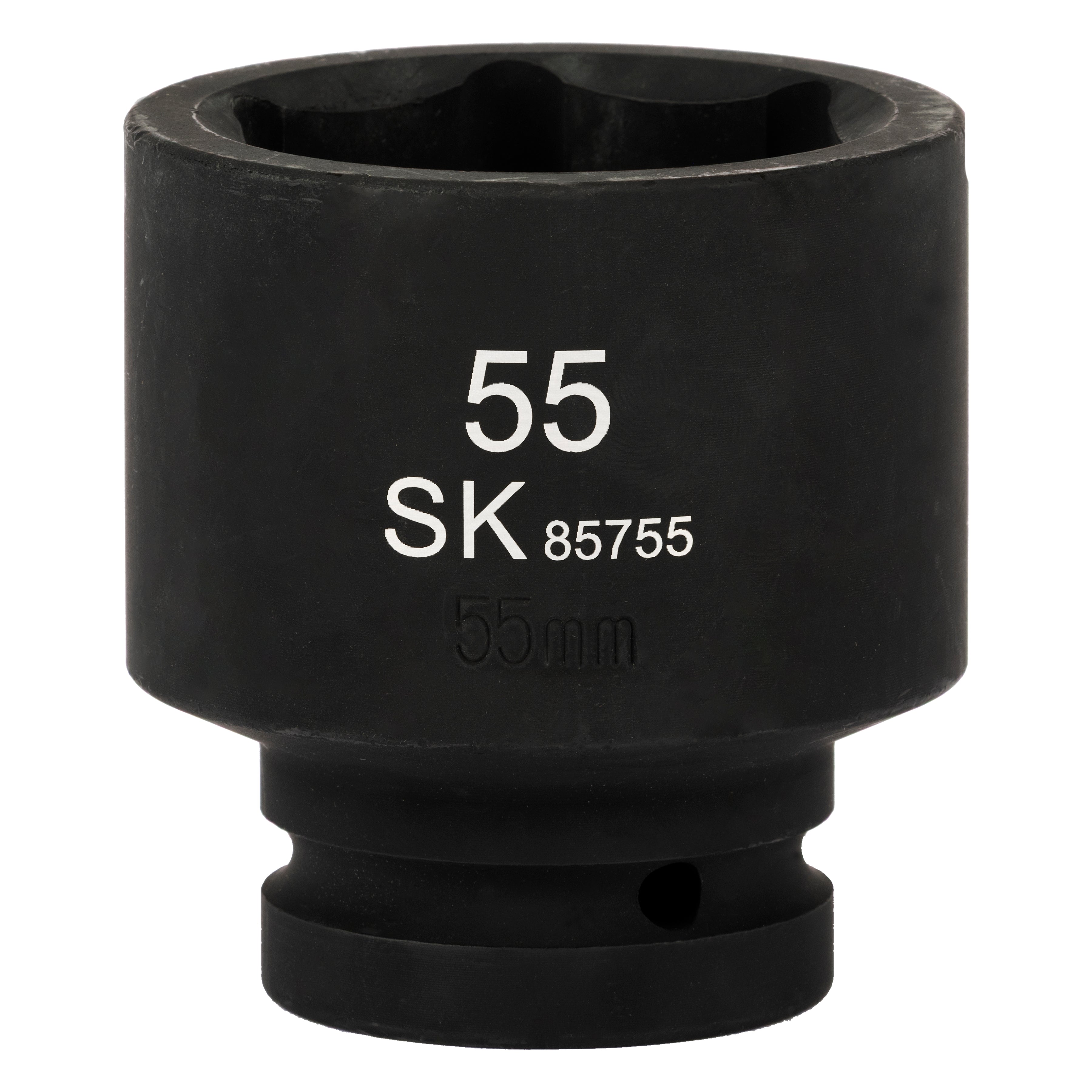SK85755 - 1" Drive, 6 Point, Shallow Metric Impact Socket, 55mm