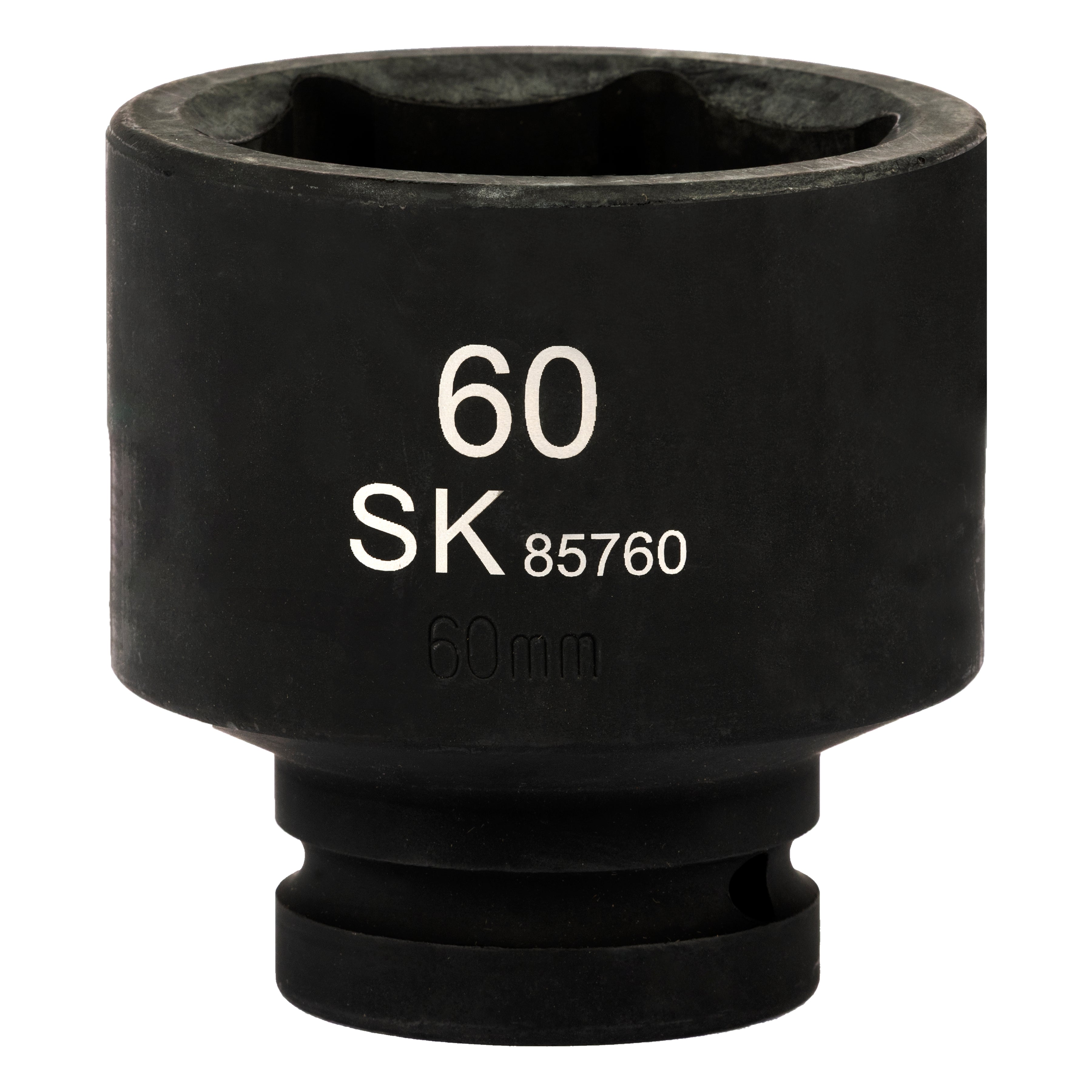 SK85760 - 1" Drive, 6 Point, Shallow Metric Impact Socket, 60mm