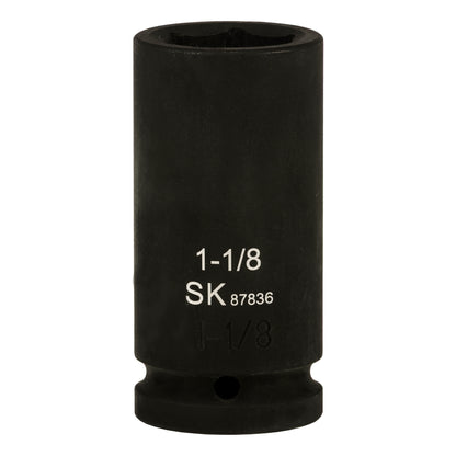 SK87836S - 3/4" Drive, 6 Point, Deep SAE Impact Socket, 1-1/8"
