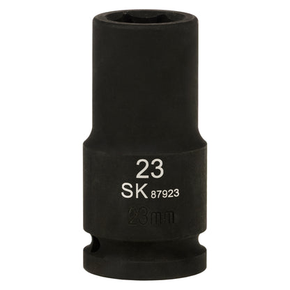 SK87923 - 3/4" Drive, 6 Point, Deep Metric Impact Socket, 23mm