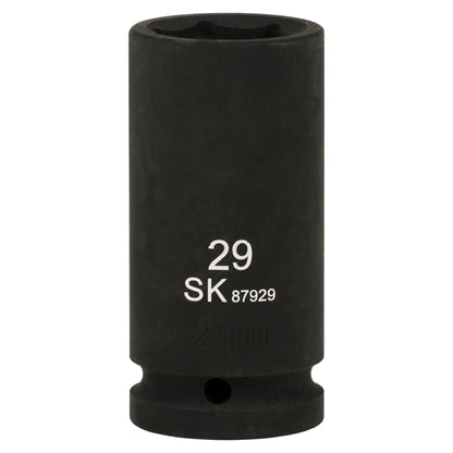 SK87929 - 3/4" Drive, 6 Point, Deep Metric Impact Socket, 29mm
