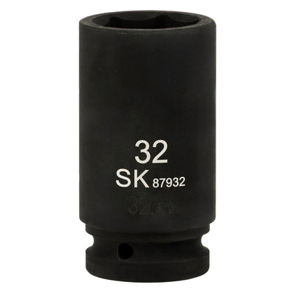 SK87932 - 3/4" Drive, 6 Point, Deep Metric Impact Socket, 32mm