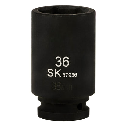 SK87936 - 3/4" Drive, 6 Point, Deep Metric Impact Socket, 36mm