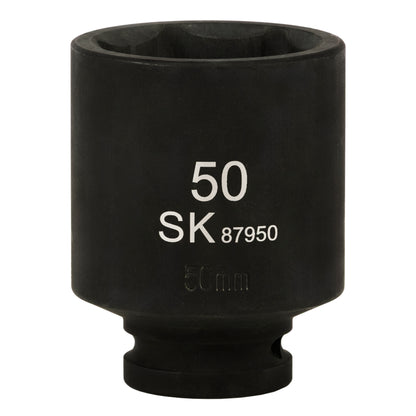 SK87950 - 3/4" Drive, 6 Point, Deep Metric Impact Socket, 50mm