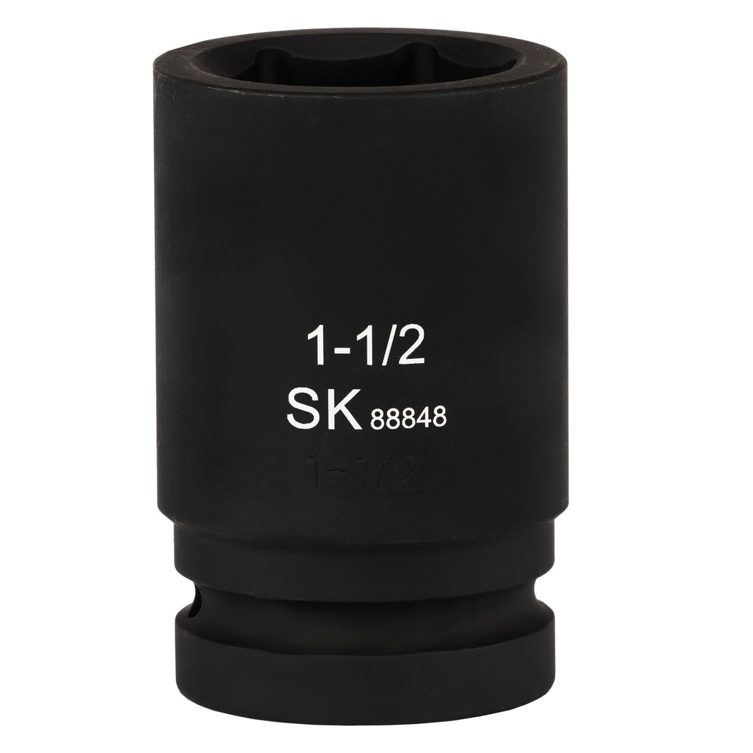 SK88848 - 1" Drive, 6 Point, Deep SAE Impact Socket, 1-1/2"